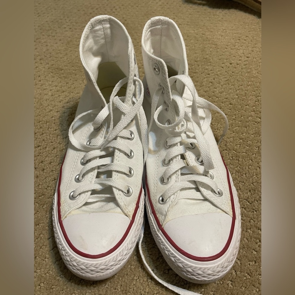 White Hightop Converse